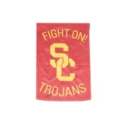 USC Trojans SC Interlock 2-Sided Garden Flag